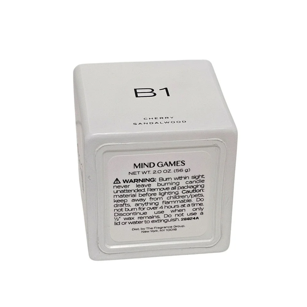 Mind Games‎ B1 Cherry Sandalwood Scented Candle 2 oz. Travel Size